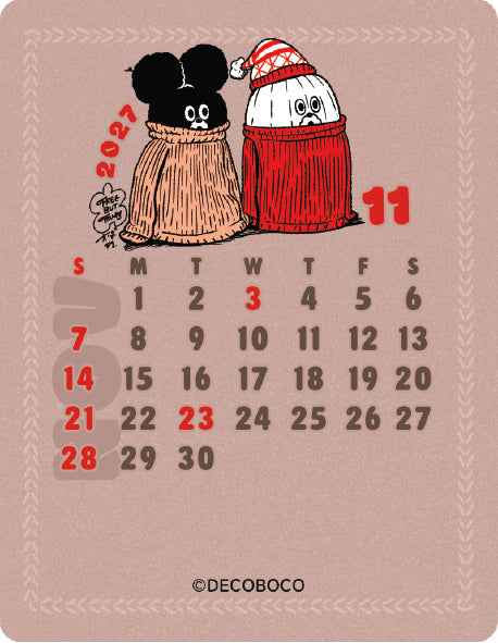 [2027] Himataro / Mini Monthly Wood Clip Calendar