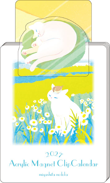 [2027] Nodoka Miyashita / Small Acrylic Magnet Clip Calendar