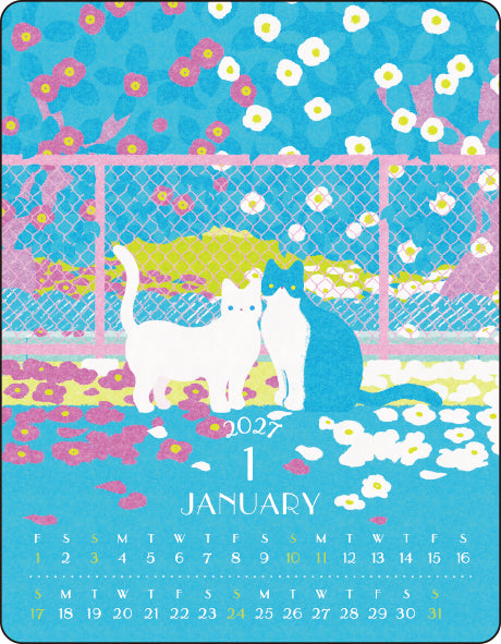 [2027] Nodoka Miyashita / Small Acrylic Magnet Clip Calendar