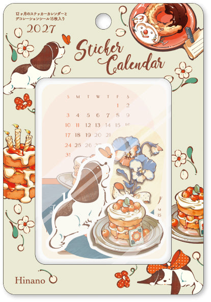 [2027] Hinano / Monthly Calendar Stickers