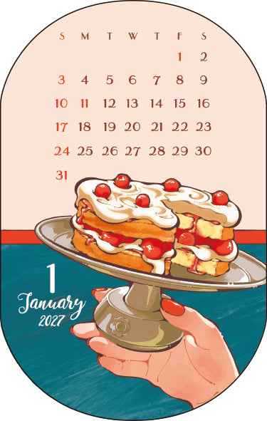 [2027] Hinano / Monthly Calendar Stickers