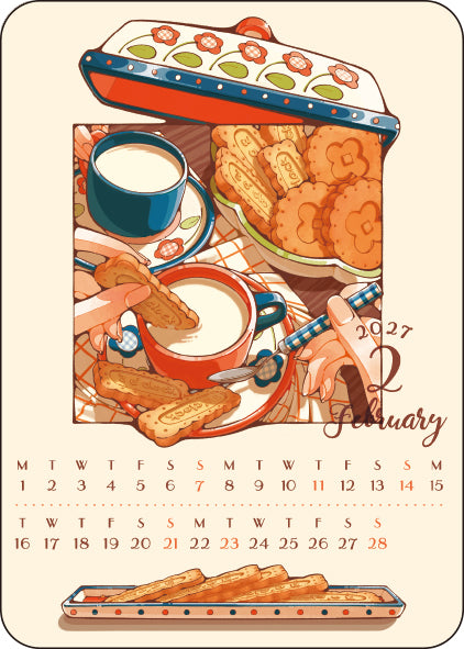 [2027] Hinano / Monthly Calendar Stickers