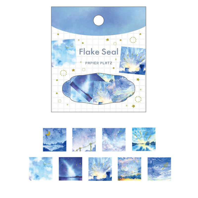 Flake Stickers - Sky