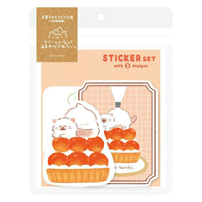 Furukawa Paper / Vinyl Sticker - Cat (Set of 3 Stickers)