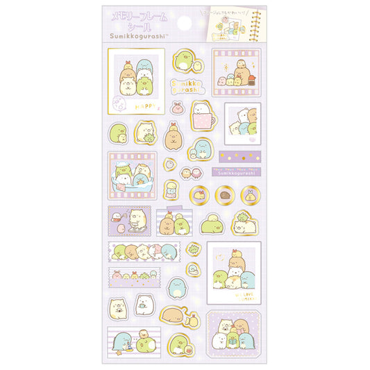 Sumikkogurashi Photo Stickers - Happy Memories (Purple)