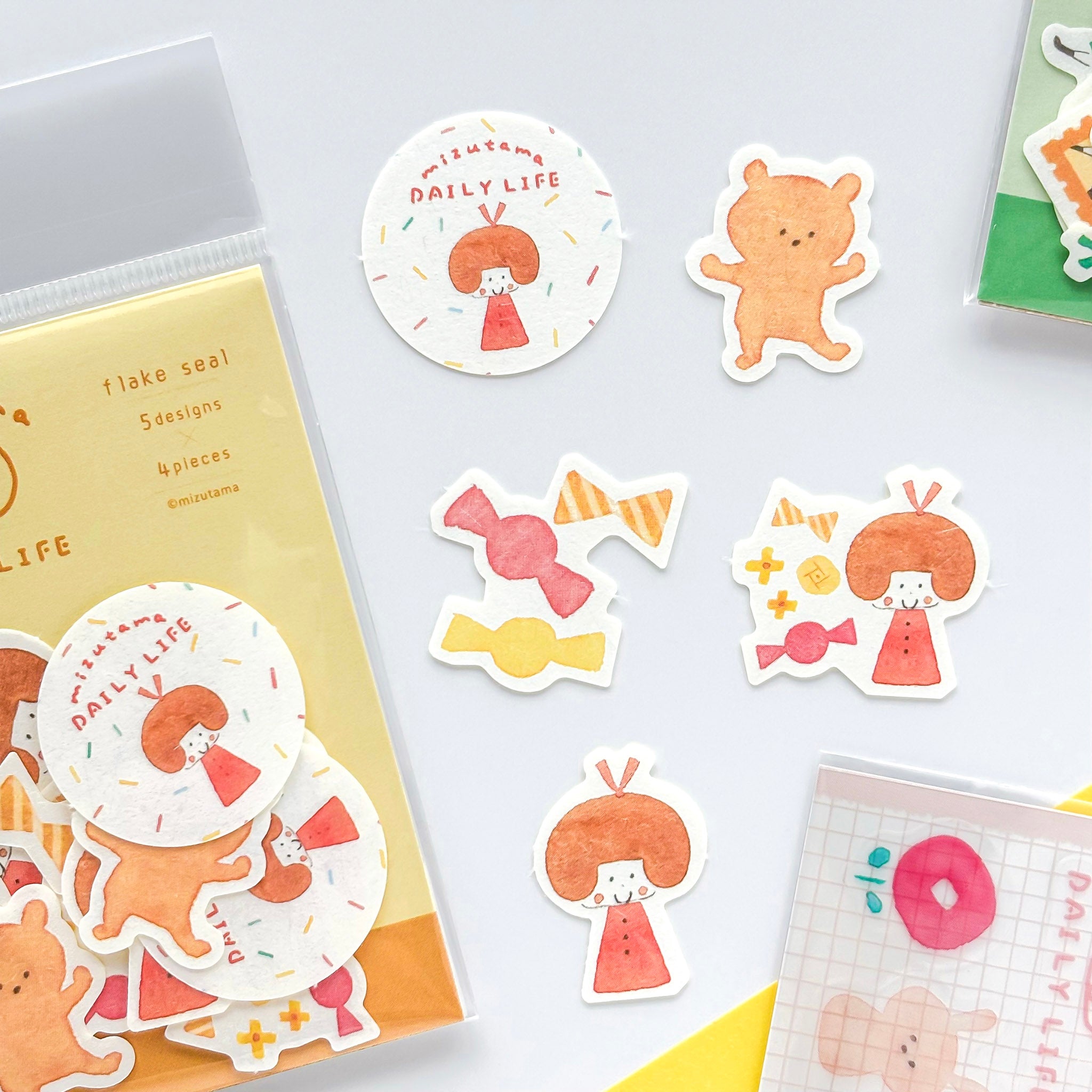 mizutama / Limited Edition / Flake Stickers - Sweet Candies