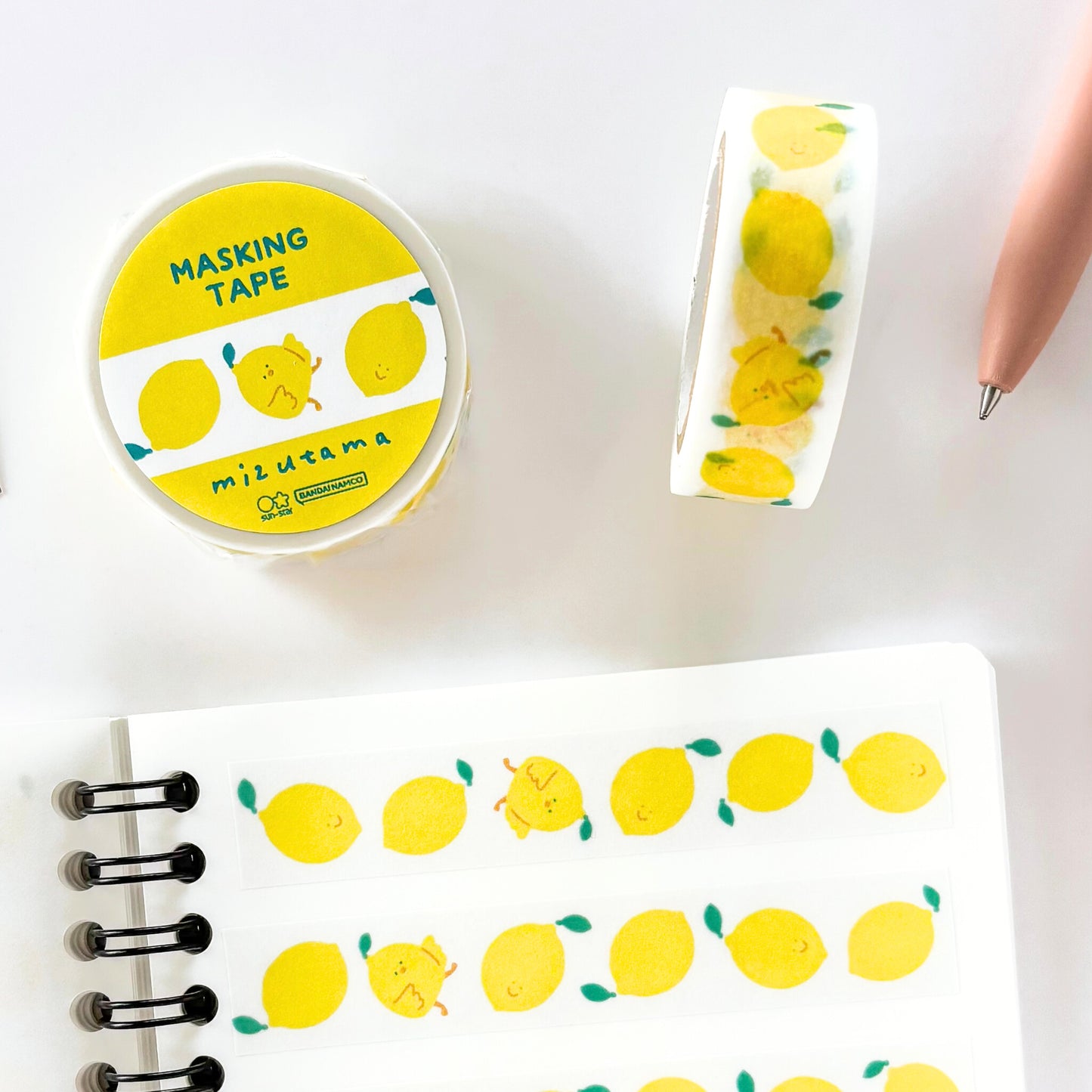 mizutama / Limited Edition / Washi Tape - Lemon