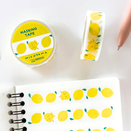 mizutama / Limited Edition / Washi Tape - Lemon
