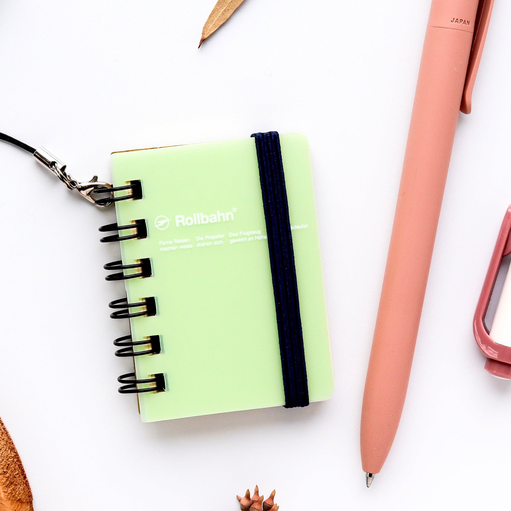 Delfonics / Rollbahn Spiral Micro Notebook - Clear Green