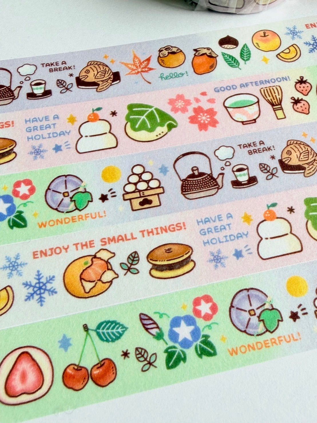[Available from August 2nd] eric x Hitsujiya x CTFJ Washi Tapes - Japanese Sweets