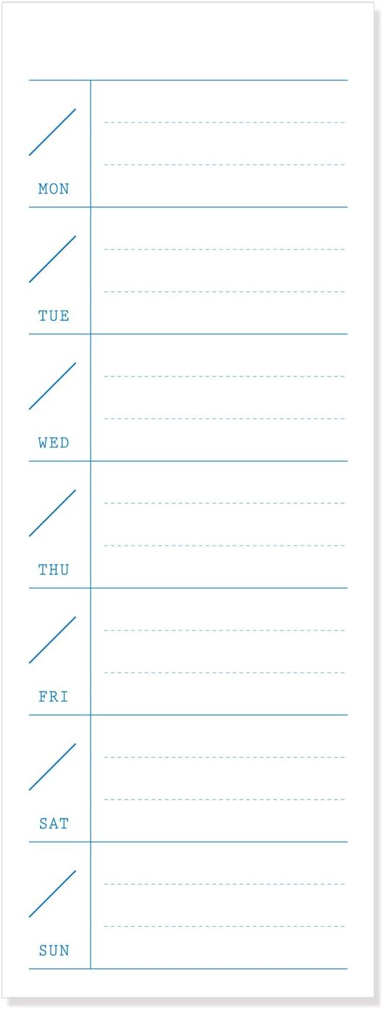 Weekly Schedule Sticky Notes