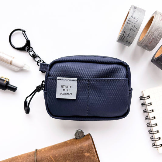 Delfonics / Mini Utility Pouch Keychain - Water Repellent (Navy)