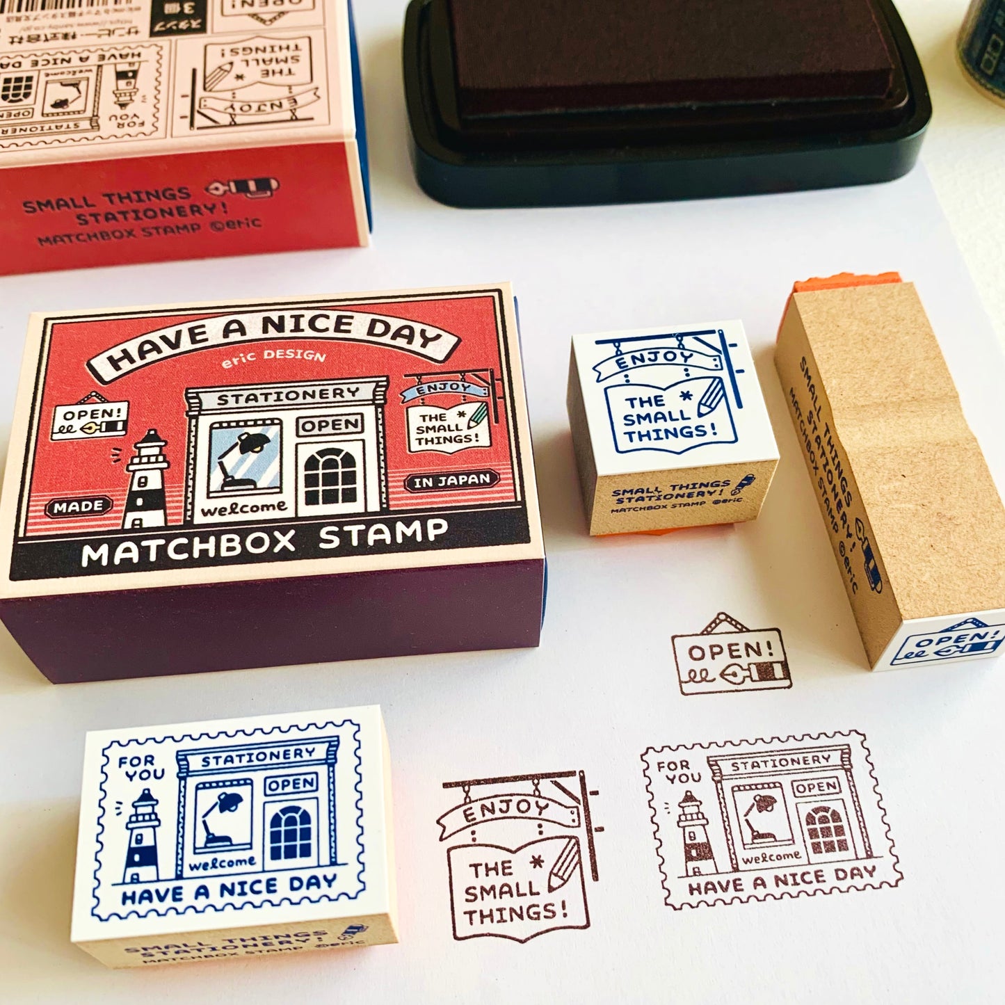 eric Limited Edition Matchbox Rubber Stamp Set (3 designs)