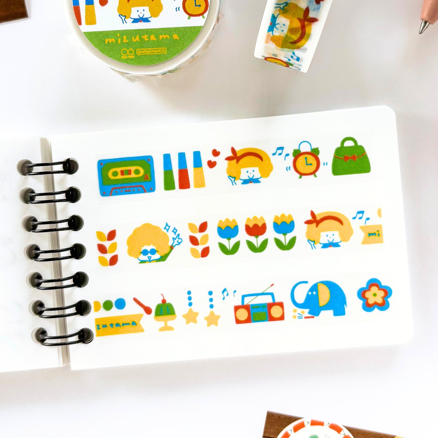 mizutama / Limited Edition / Washi Tape - Colorful