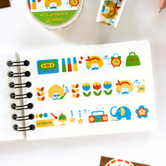 mizutama / Limited Edition / Washi Tape - Colorful