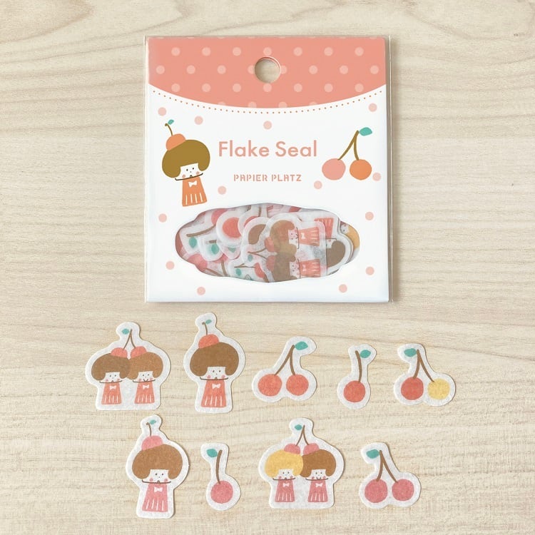 Flake Stickers - Cherry