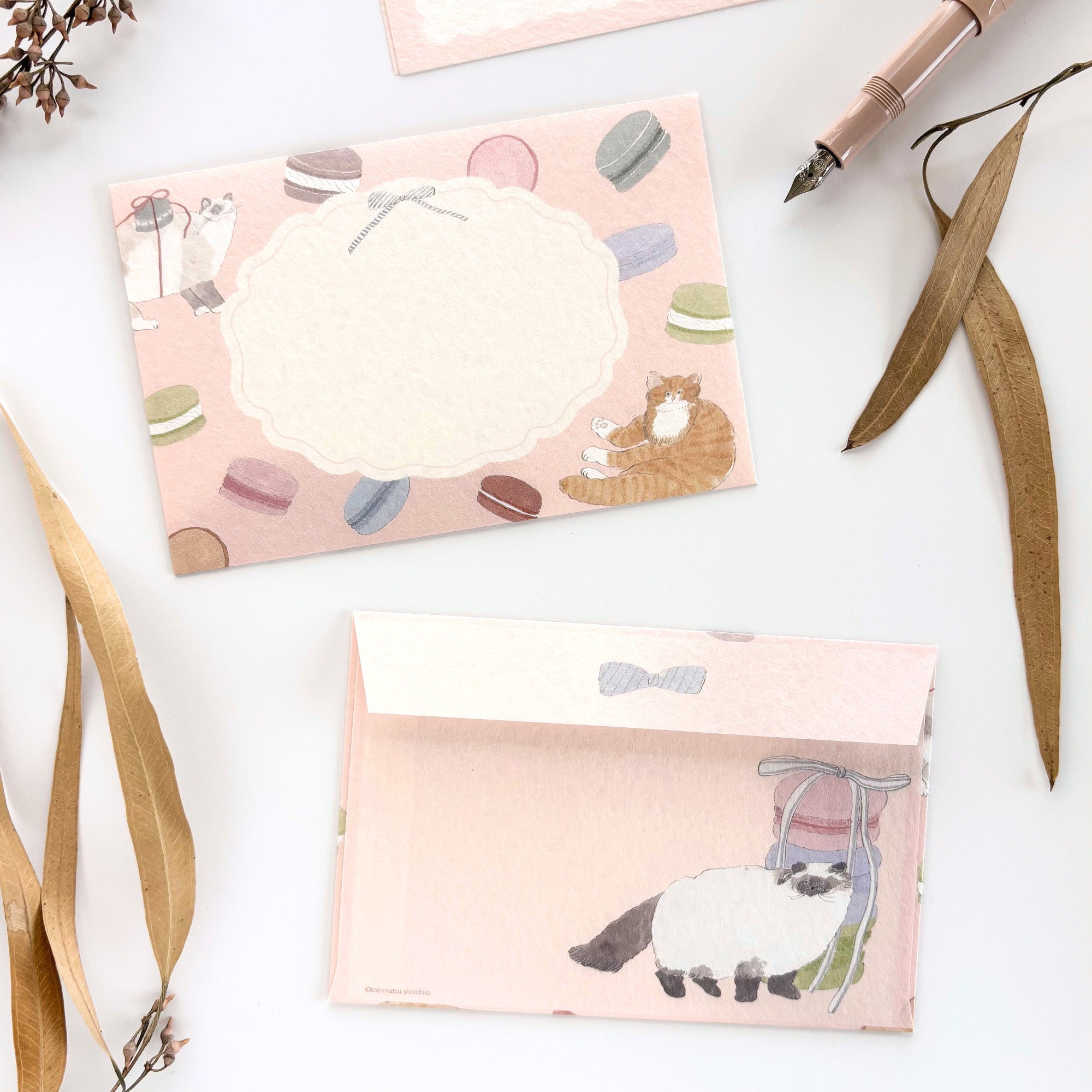 [Limited Edition] Shoichiro Tobimatsu / Letter Set (落水紙) - Macaron