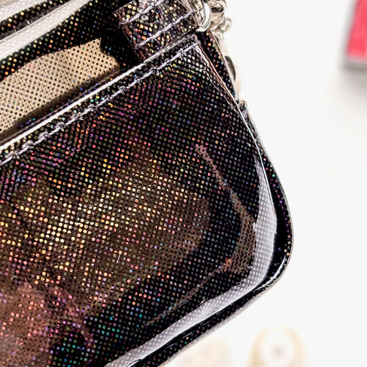 Delfonics / Mini Utility Pouch Keychain - Glitter (Black)