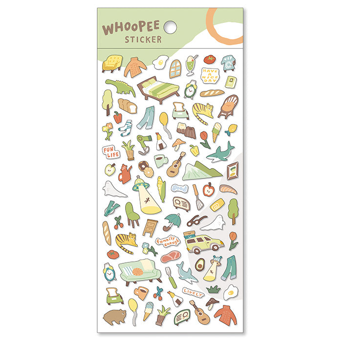 Whoopee Stickers - Green
