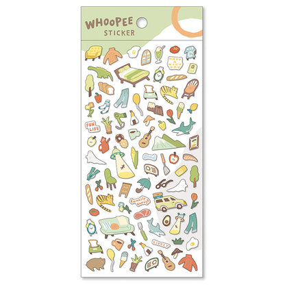 Whoopee Stickers - Green