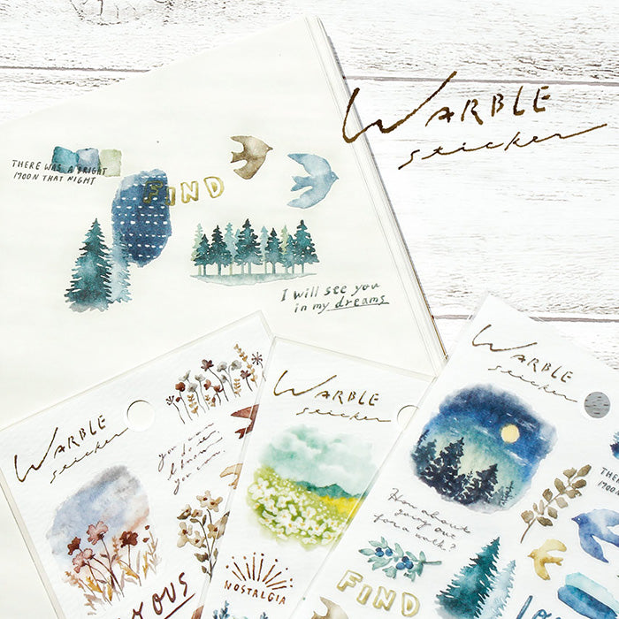 Last Stock Warble Stickers - Green Forest