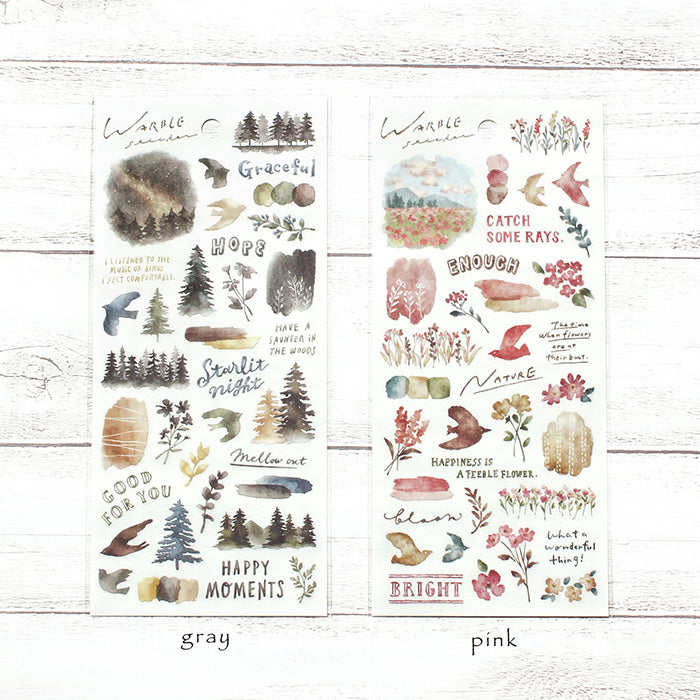 Warble Stickers - Winter Forest