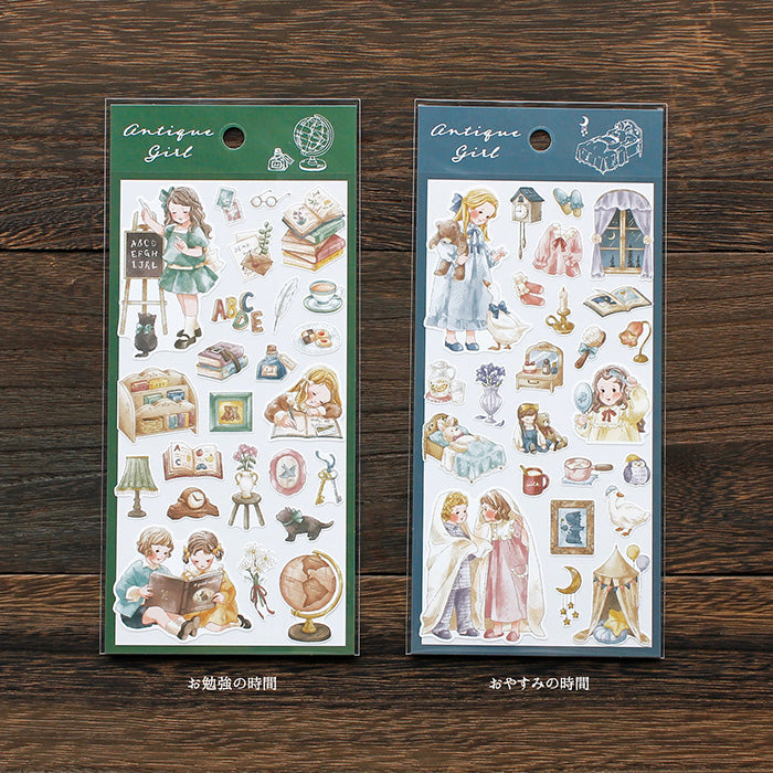 Antique Girl Stickers - In the Room