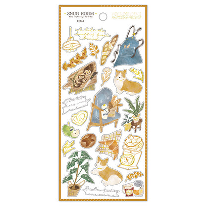 Snug Room Stickers - Bread & Dog