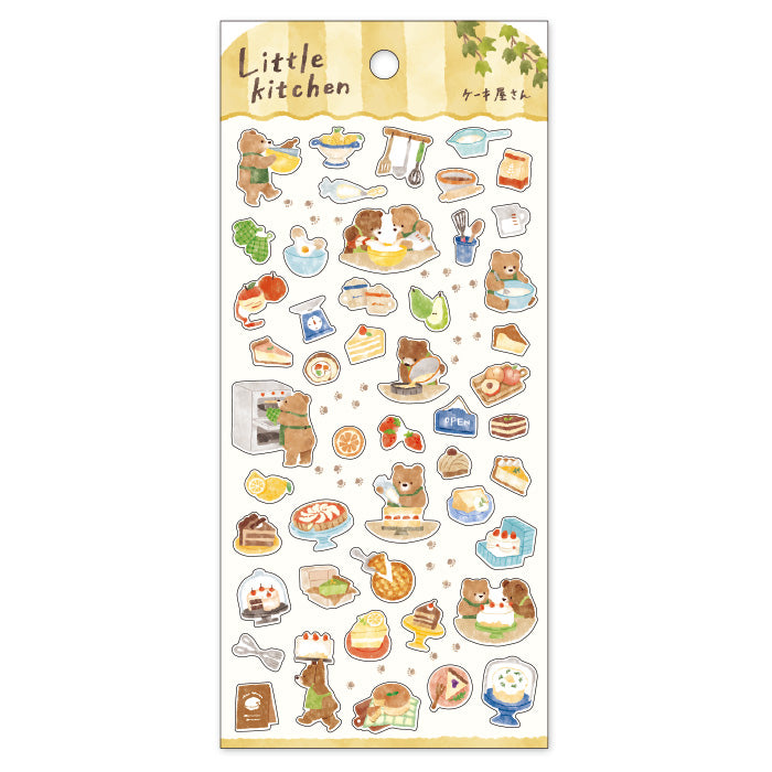 Little Kitchen Stickers - Bear's Cake Shop