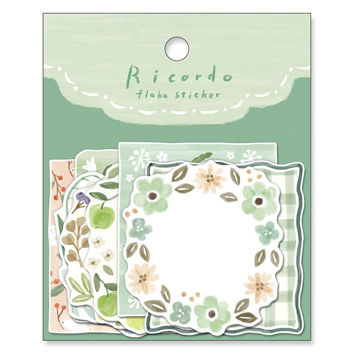 Ricordo Flake Stickers - Green
