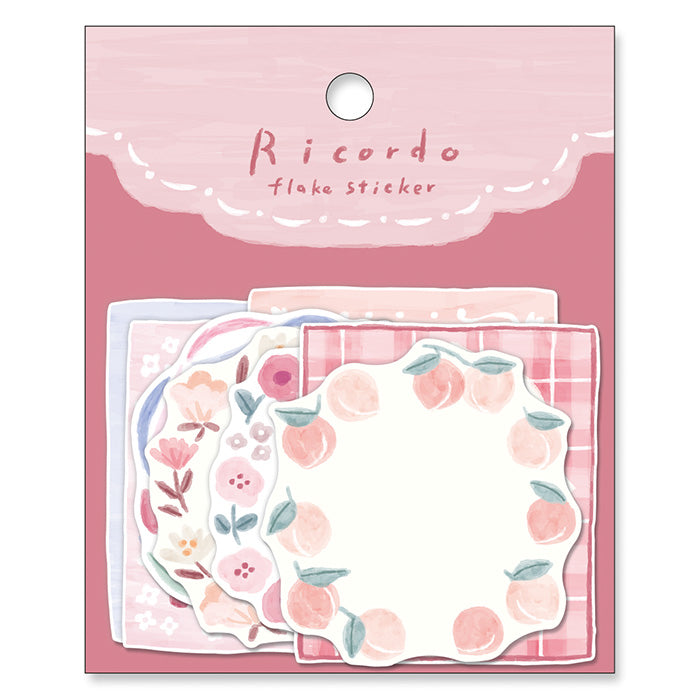 Ricordo Flake Stickers - Pink