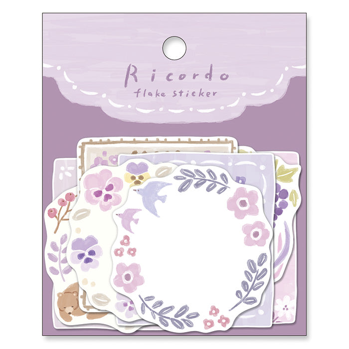 Ricordo Flake Stickers - Purple