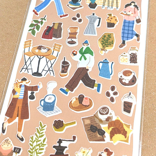 Doing Stickers - Cafe Time
