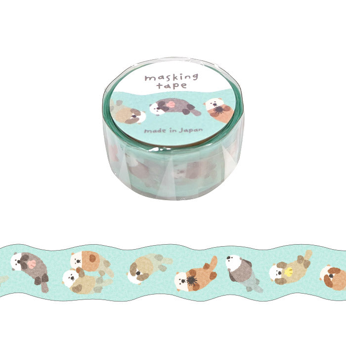 Last Stock Hokkori Die-cut Washi Tape - Sea Otter