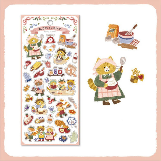 Merry Friends Stickers - Cat's Cooking Class