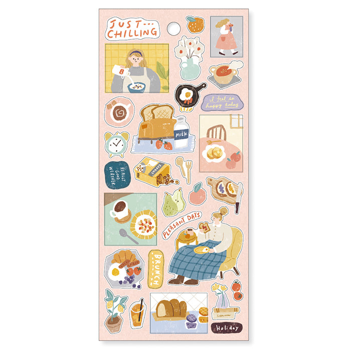 Just Chilling Stickers - Brunch