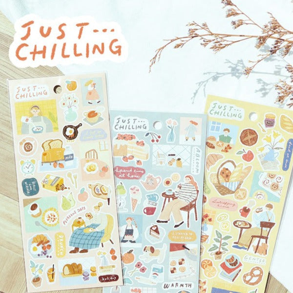 Just Chilling Stickers - Brunch