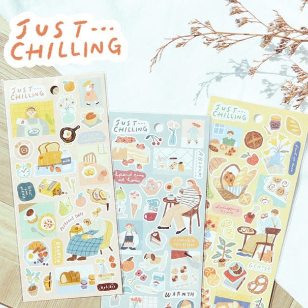 Just Chilling Stickers - Lunch Time