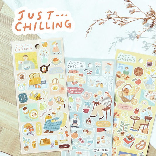 Just Chilling Stickers - Coffee Time