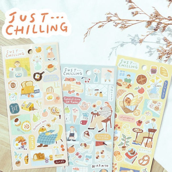 Just Chilling Stickers - Dinner Time