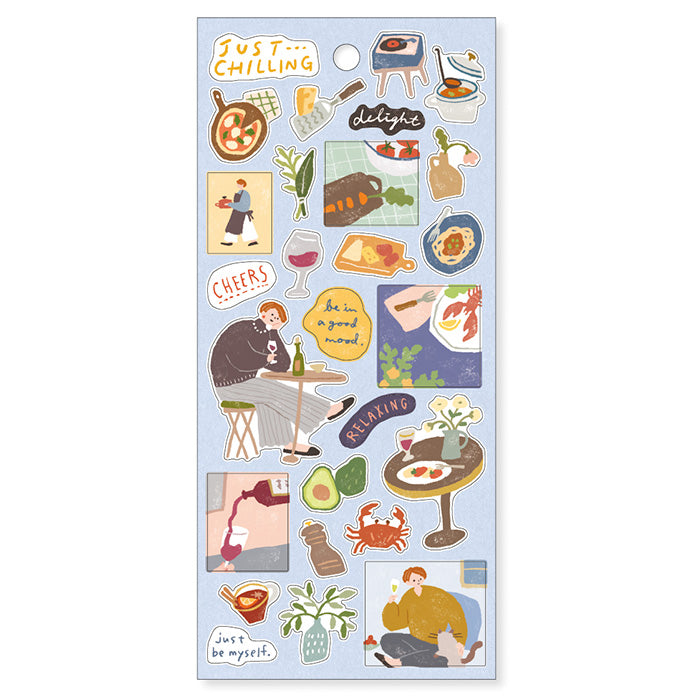 Just Chilling Stickers - Dinner Time