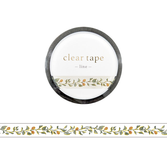 Slim Clear Tape - Botanical