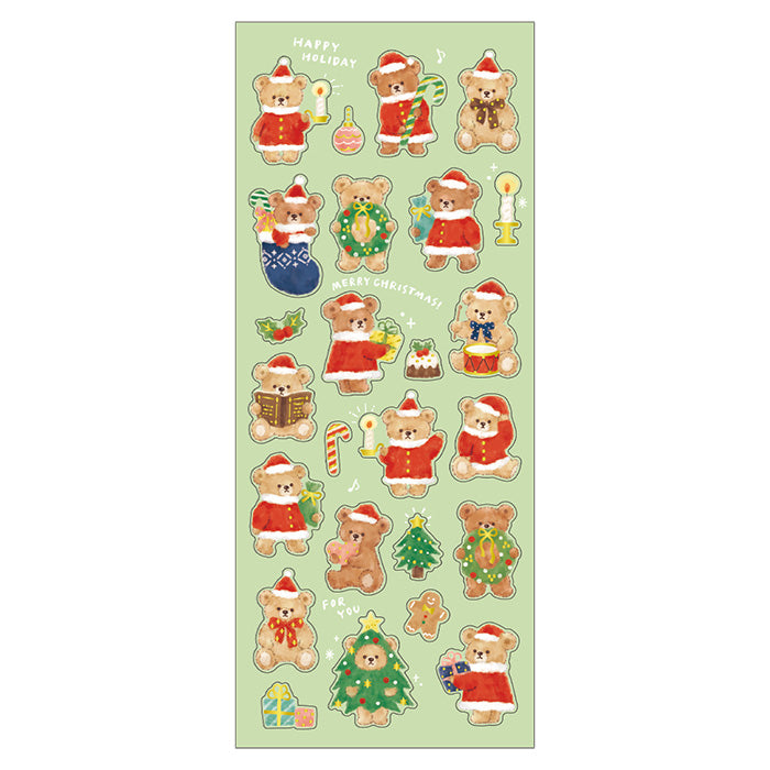 Winter Limited Stickers - Fluffy Bear Christmas