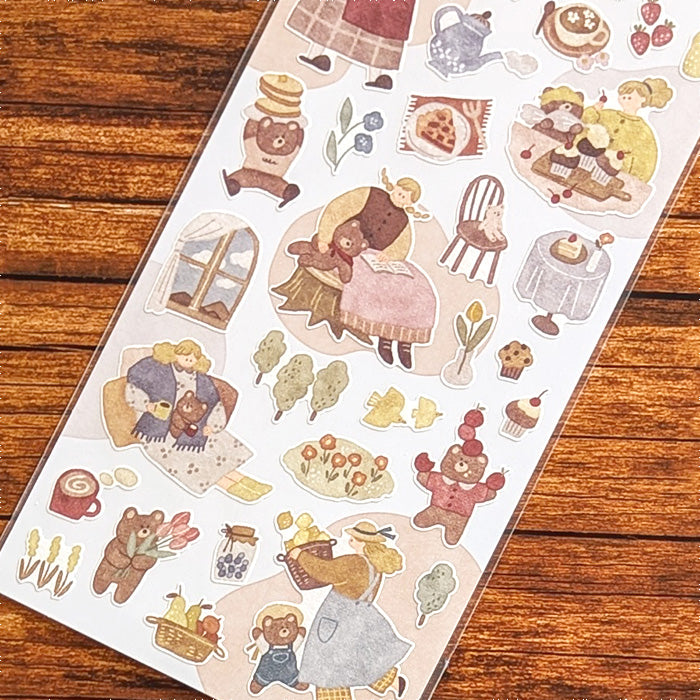 With Animals Stickers - With Bear