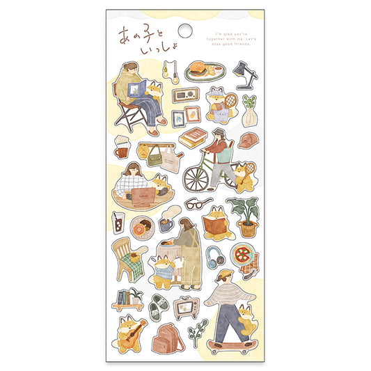 With Animals Stickers - With Fox