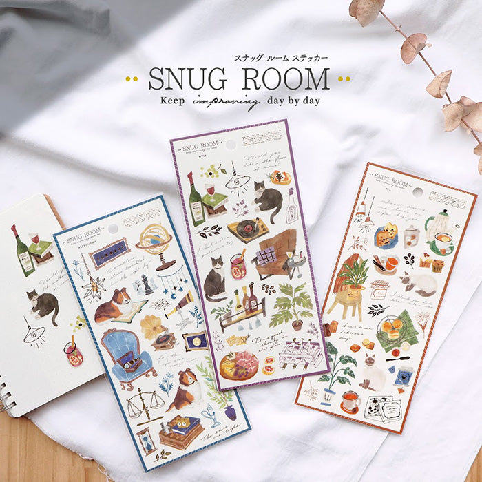 Snug Room Stickers - Tea Time