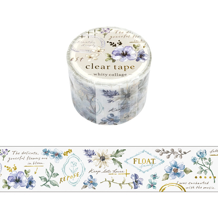 Shiny Clear Tape - Botanical