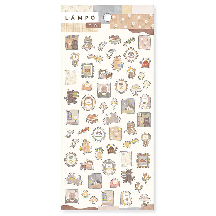 Animal Stickers - Cat at Night