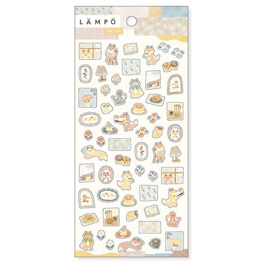 Animal Stickers - Fox in the Rainy Day