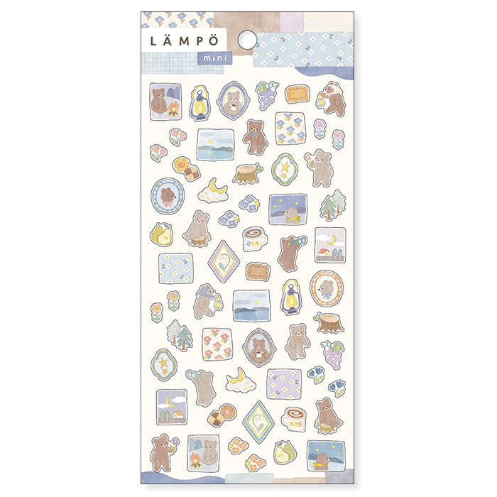 Animal Stickers - Bear and Starry Night